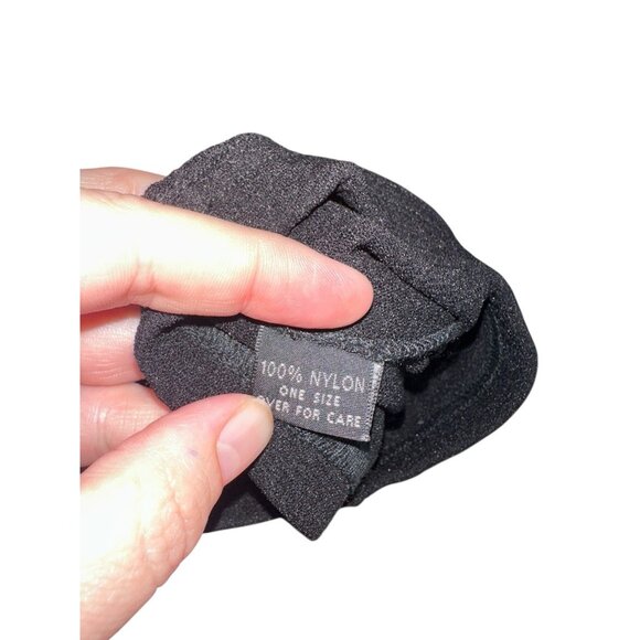 Krista Larson Womens Semi Sheer Nylon Leggings OS Black Lace Detail Whimsigoth - Picture 6 of 10